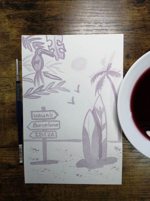 How to Paint with Red Wine - Image 5
