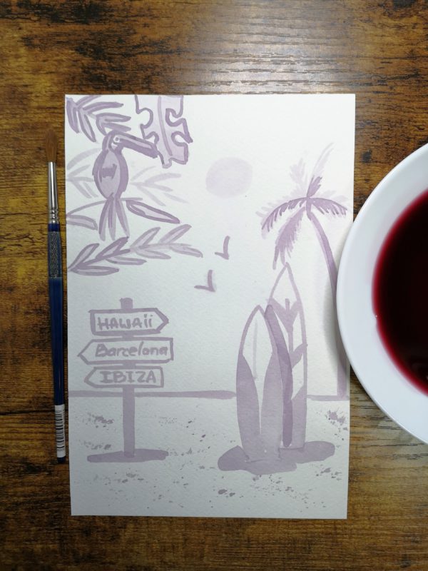 How to Paint with Red Wine - Image 6